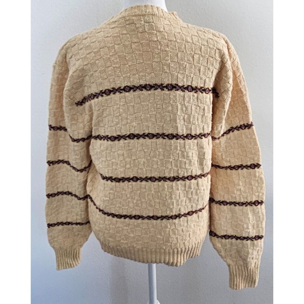 ALAN FLUSSER WOMENS LARGE VINTAGE KNIT SWEATER DRY CLEAN ONLY - Picture 3 of 9